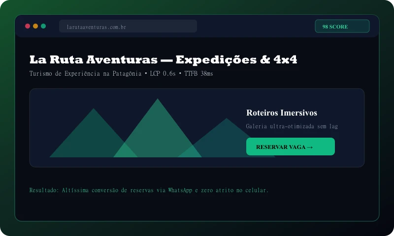Case La Ruta Aventuras - Expedições 4x4 e Turismo de Experiência na Patagônia